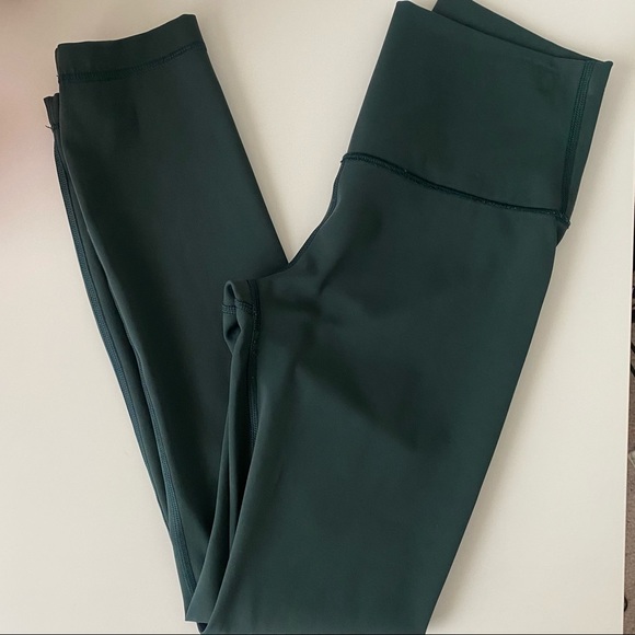 Lululemon Soulcycle Wunder Under Leggings Green - Picture 3 of 8